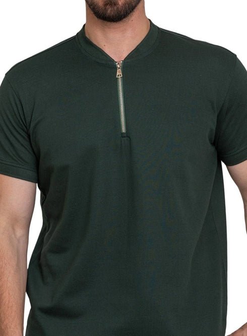 Cilantro Bickeh Zipper T-Shirt - Khotwh