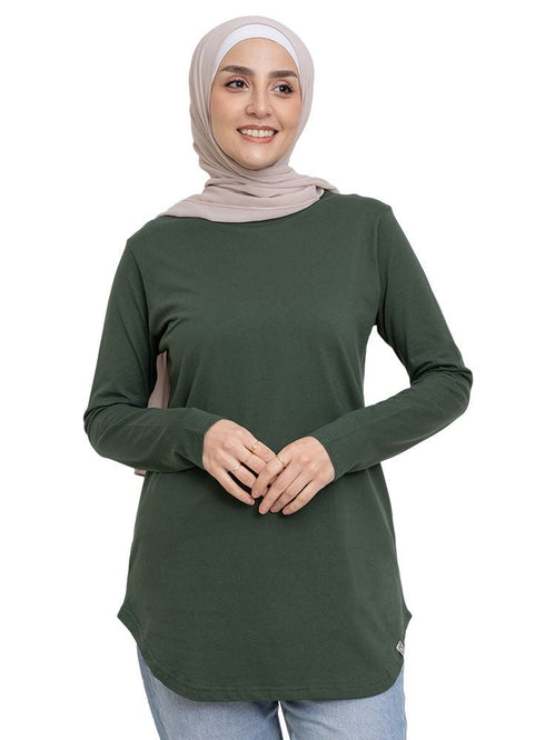 Cilantro Curved Long - Sleeve - Khotwh