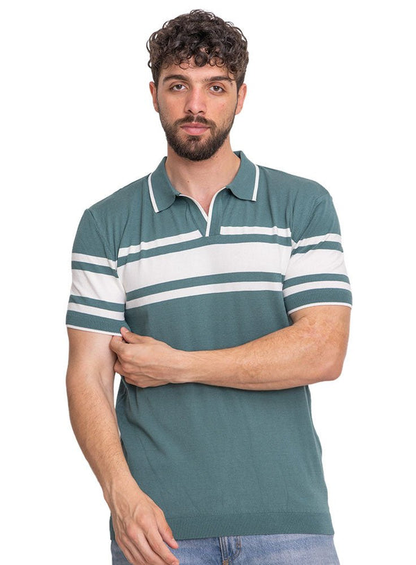 Cilantro Design 7574Knit Polo Neck - T-Shirt - Khotwh