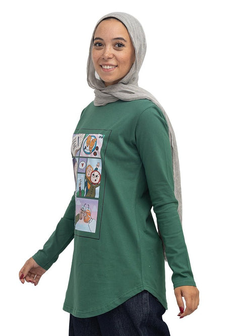 Cilantro-Design 8 Printed Long-Sleeve - Khotwh