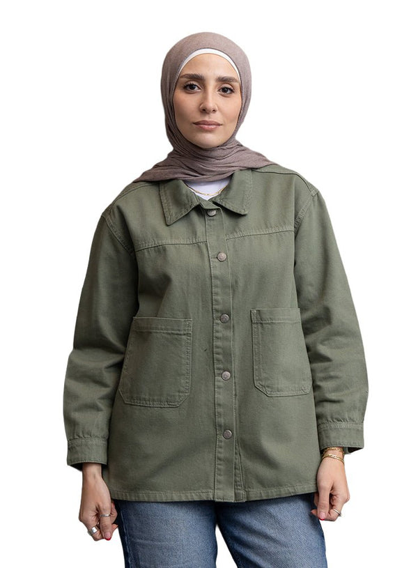 Cilantro Gabardine Jacket 4 - Khotwh
