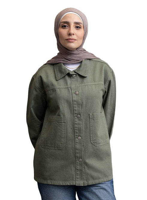 Cilantro Gabardine Jacket 4 - Khotwh