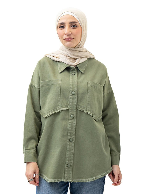 Cilantro Gabardine Jacket 5 - Khotwh