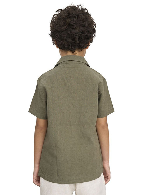 Cilantro Kids Linen Shirt - Khotwh