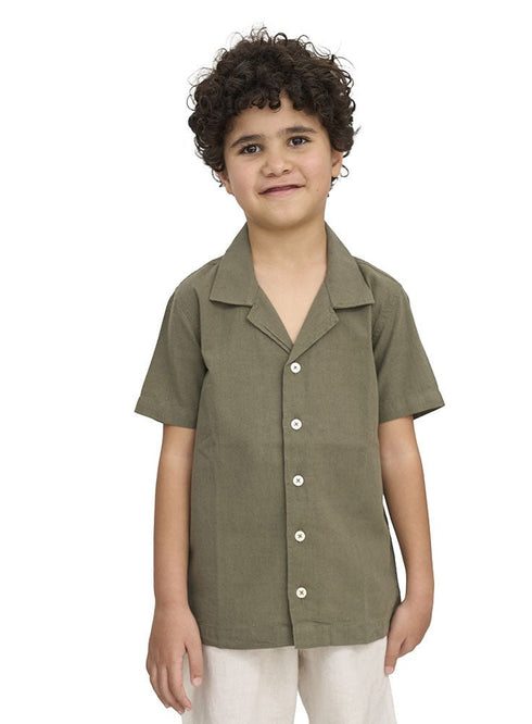 Cilantro Kids Linen Shirt - Khotwh