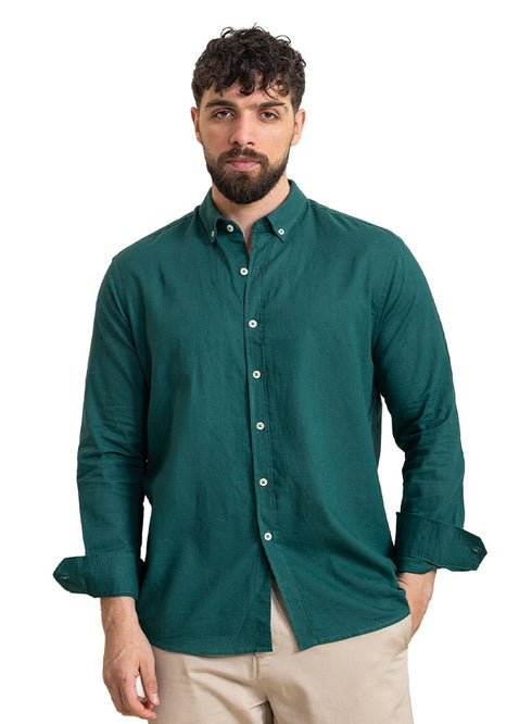 Cilantro Linen Shirt - Khotwh