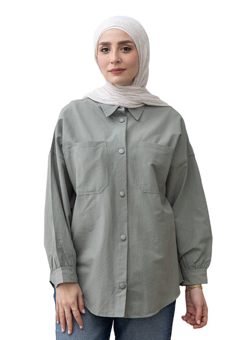 Cilantro Pocket Poplein Shirt - Khotwh
