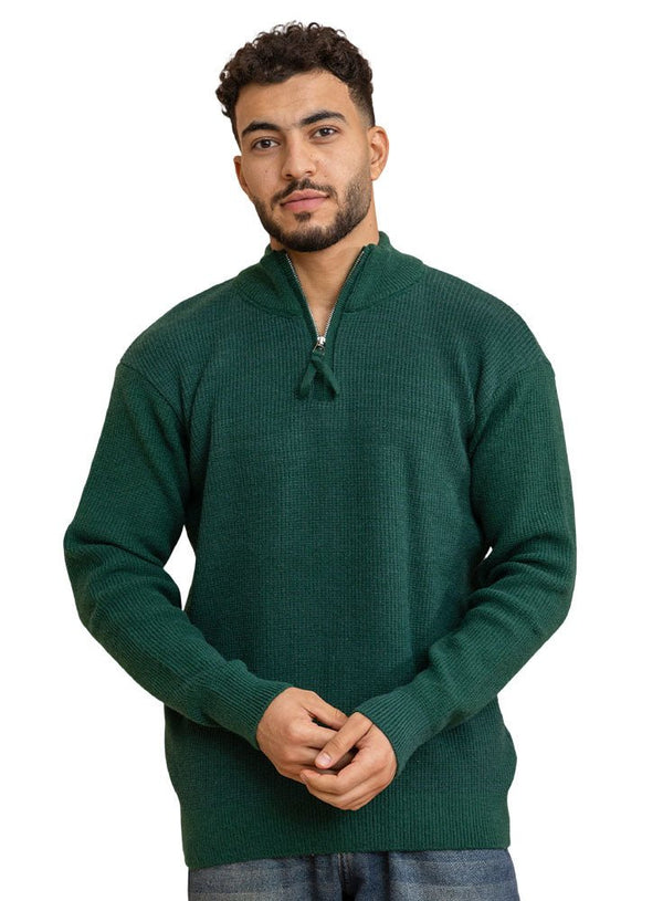 Cilantro Quarter Zipper Pullover - Khotwh