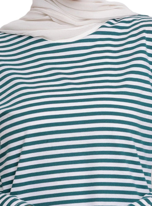Cilantro Striped Long - Sleeve - Khotwh