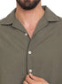 Cilantro Tennis Collar Linen Shirt - Khotwh