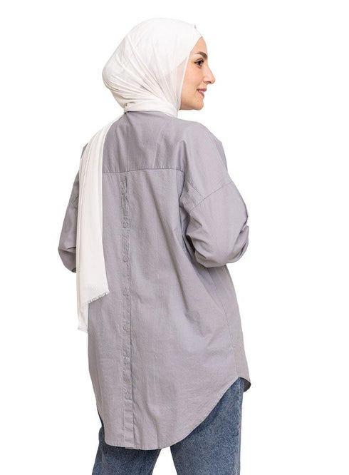 Cloud Button - Back Shirt - Khotwh