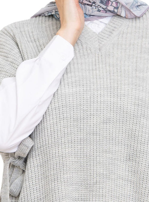 Cloud Cut Belt Pullover - Khotwh