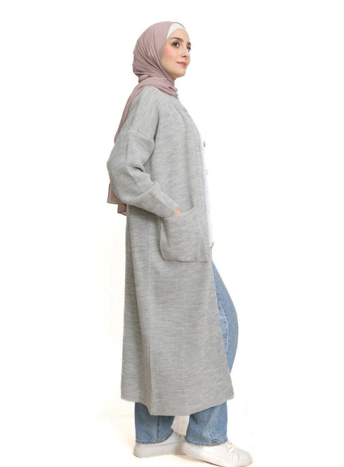 Cloud Long buttons Cardigan - Khotwh
