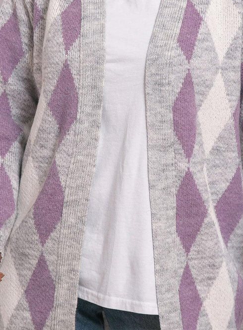 Cloud Rhombus Cardigan - Khotwh