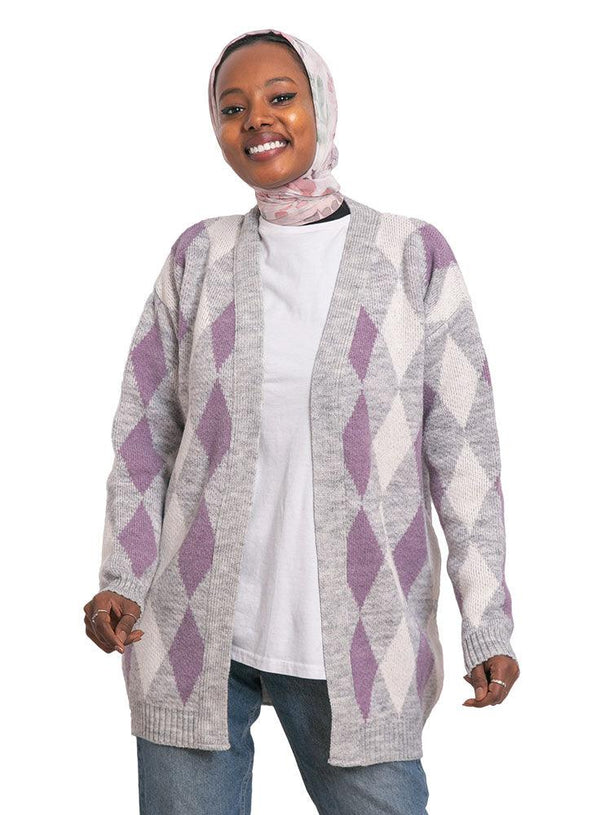 Cloud Rhombus Cardigan - Khotwh