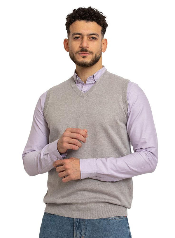 Cloud V - neck Knit Vest - Khotwh