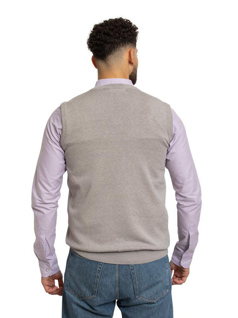 Cloud V - neck Knit Vest - Khotwh