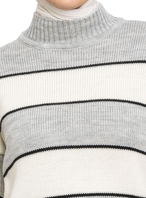 Cloud W - Striped Pullover - Khotwh