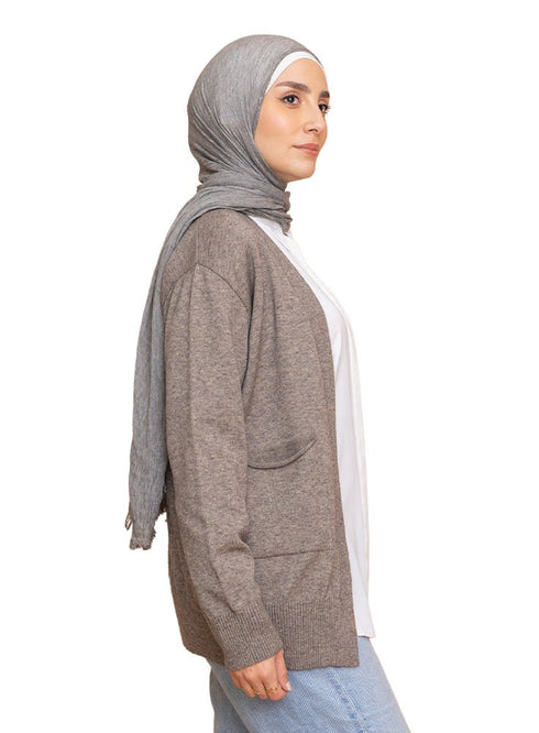 Coffee Andy - Basic Pocket Cardigan - Khotwh