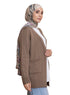 Coffee Basic Pocket Cardigan - Khotwh