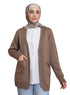 Coffee Basic Pocket Cardigan - Khotwh