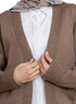 Coffee Basic Pocket Cardigan - Khotwh