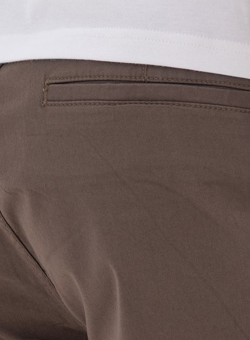 Coffee Classic Gabardine Short - Khotwh