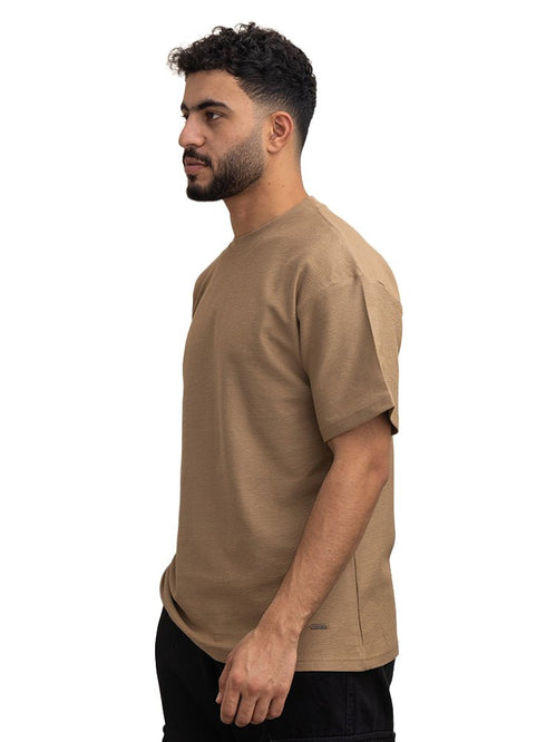 Coffee Crunchy - Oversize Round T-Shirt - Khotwh