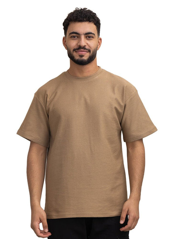 Coffee Crunchy - Oversize Round T-Shirt - Khotwh