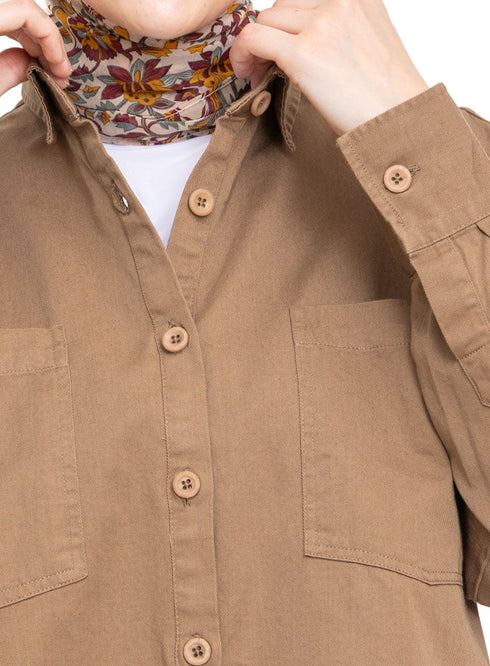 Coffee Cur - Gabardine Shirt - Khotwh