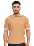 Coffee Design 01003Knit Polo Neck - T-Shirt - Khotwh