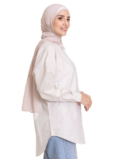 Coffee - Design 1 Pocket S - Over Size Shirt - Khotwh