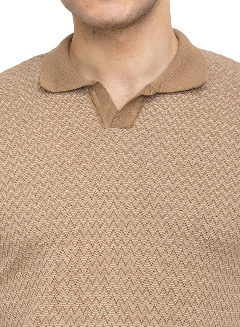 Coffee Design 3 - F - Polo Neck T-Shirt - Khotwh