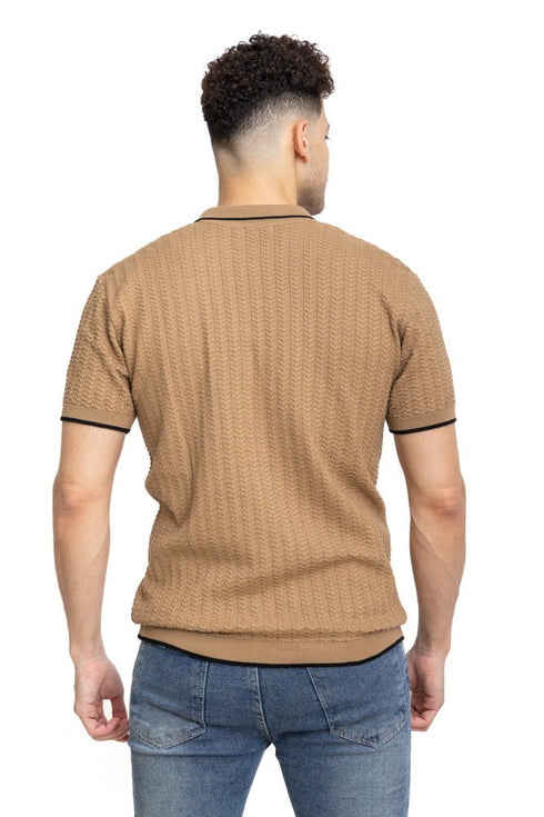 Coffee Design 5 - F - Polo Neck T-Shirt - Khotwh