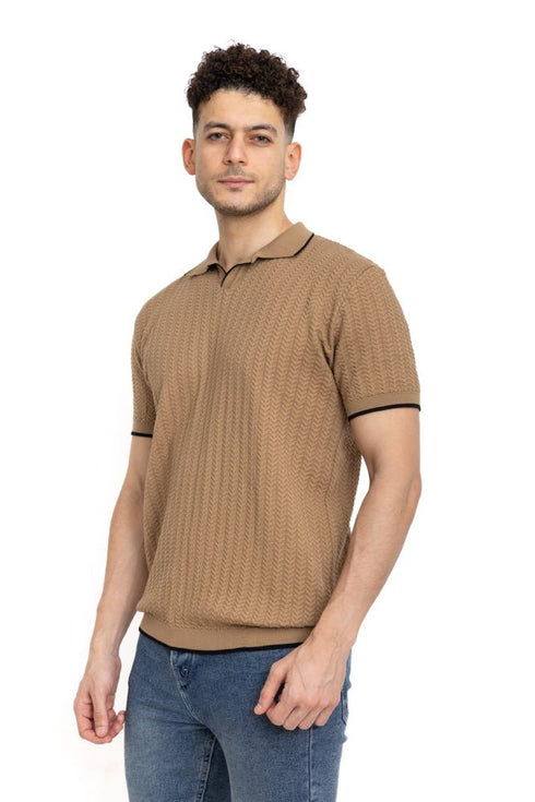 Coffee Design 5 - F - Polo Neck T-Shirt - Khotwh
