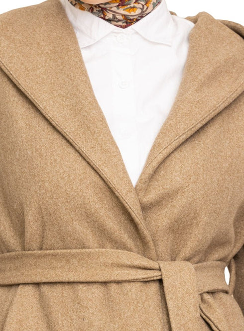 Coffee Feather Jacket - Khotwh