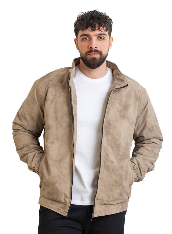 Coffee Gabardine Jacket 1 - Khotwh