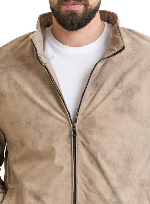 Coffee Gabardine Jacket 1 - Khotwh