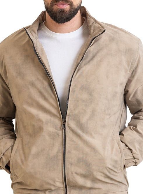 Coffee Gabardine Jacket 2 - Khotwh