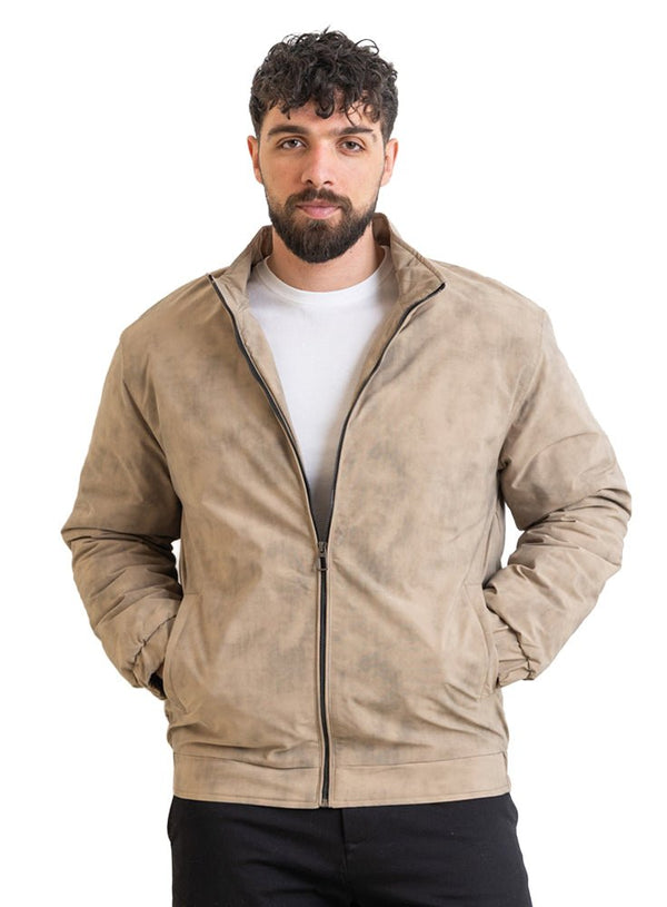 Coffee Gabardine Jacket 2 - Khotwh