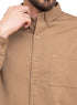 Coffee Gabardine Shirt - Khotwh