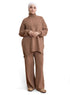 Coffee Knit Suit - Khotwh
