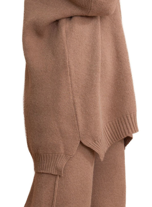 Coffee Knit Suit - Khotwh