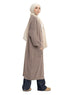 Coffee Knitted-Long Cardigan - Khotwh