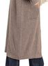 Coffee Knitted-Long Cardigan - Khotwh