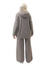 Coffee Over Size Knitted Suit - Khotwh