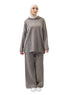 Coffee Over Size Knitted Suit - Khotwh