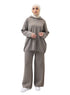Coffee Over Size Knitted Suit - Khotwh