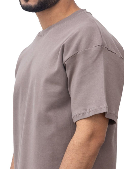 Coffee Over Size Round T-Shirt - Khotwh
