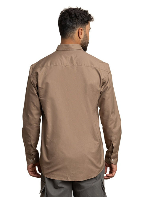 Coffee Oxford Shirt - Khotwh